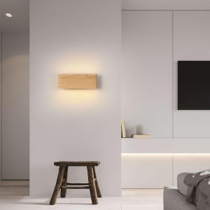 Aplica led perete lemn slim townhall 32 CM [1]