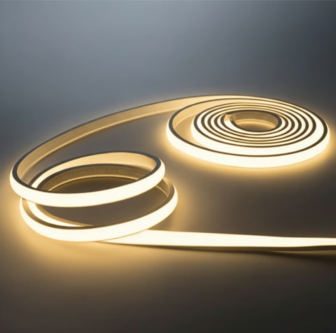 Bandă LED FCOB 230V 10W/m IP65 Lumina calda 3000K [1]