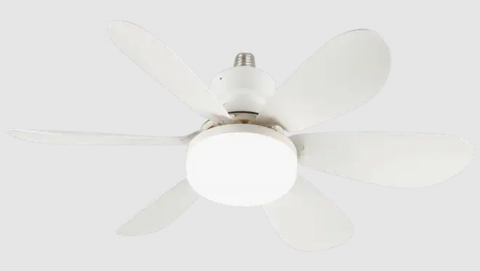 Bec LED cu Ventilator E27, cu telecomanda ,lumina calda rece si neutra ,Racire integrala , [0]