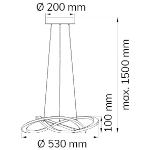 Candelabru LED Ohio Negru [3]