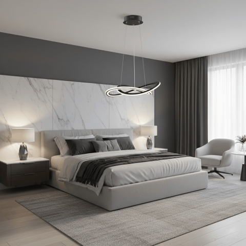 Candelabru LED Ohio Negru [1]