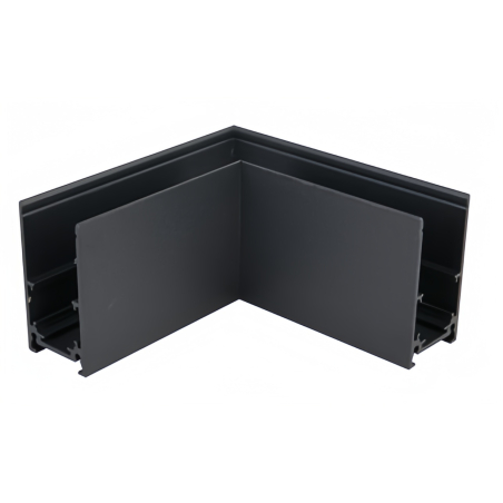 Iluminat sina magnetica - Colt aluminiu negru sina magnetica