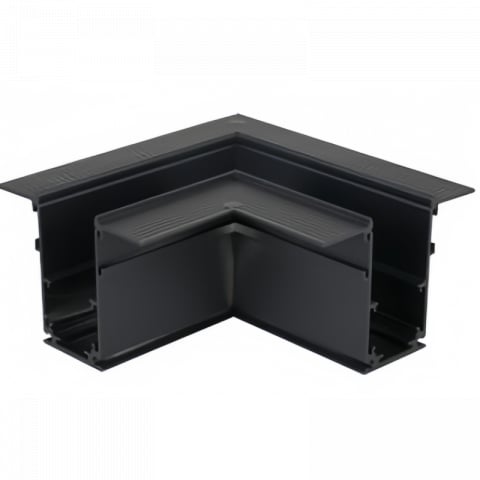 Iluminat interior - Colt aluminiu sina magnetica incastrata