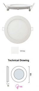 Spot led incastrat Slim 12W, 2700k [1]