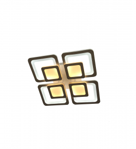 Lustra LED Square Design, SLC, Patrata 50 black cu Telecomanda - [1]