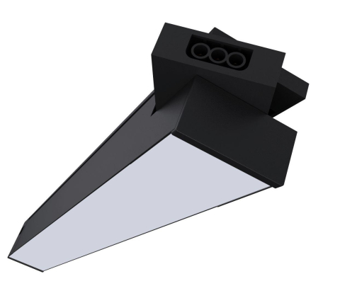 Lampă LED Liniara Modulară, Aluminiu Negru, 100lm/W, Montaj Suspendat/Aparent [0]