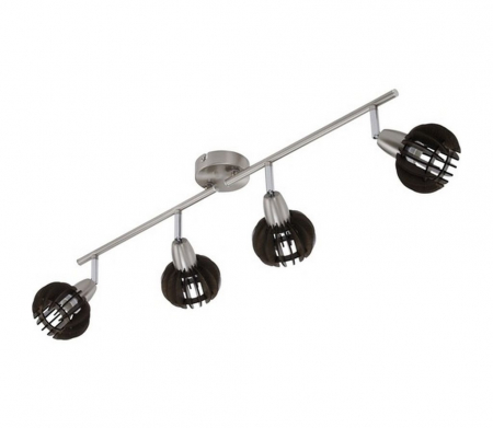 Iluminat hol - Lustra led vintage 4 socluri E14 abajur inchis