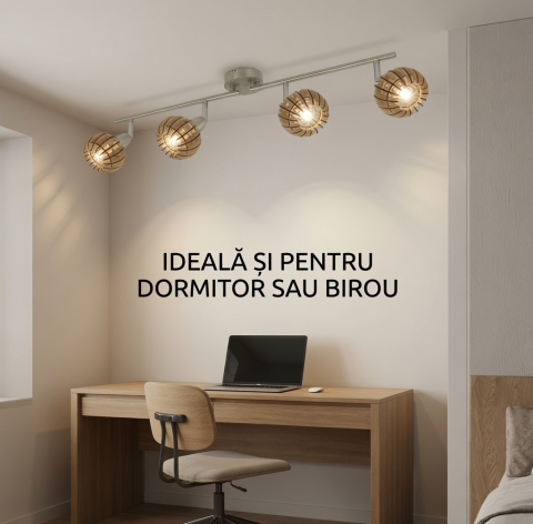 Lustra led 4 Socluri E14 Artar [4]