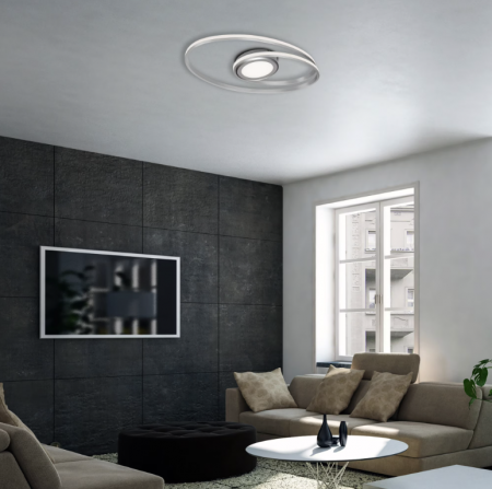 Lustra Led Briloner Leuchen Rotunda Argintie 22w 2800 Lumeni Lumina Calda [2]