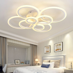 Resigilate - Resigilat ieftin Lustra LED Circle Design 8 SLC0005 patrata cu telecomanda