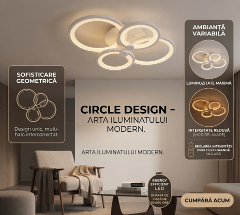 Lustra Led cu telecomanda
