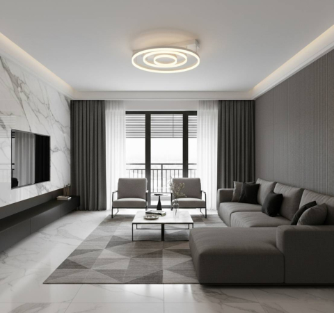 Lustra LED Circle Numva 3 cu Telecomanda [1]