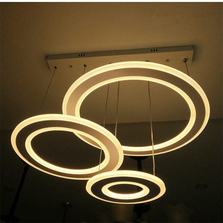 Lustra LED Circle Suspendata Numva 3 cu Telecomanda [2]