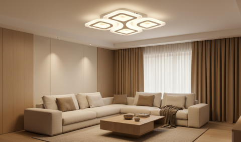 Lustra LED Infinite Square [6]