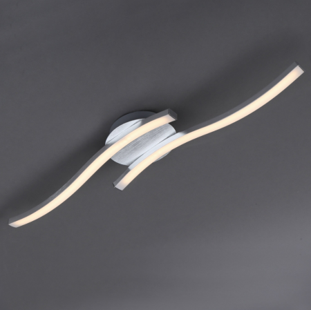 Promotii - Lustra LED integrat Briloner Leuchen, 12W, 1200 lumeni, lumina Calda 3000K, RA>80, Argintiu