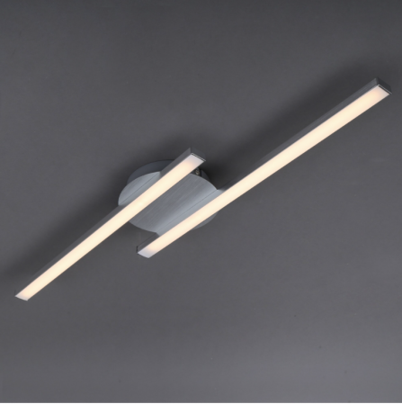 Lustra LED integrat Briloner Leuchen, 12W, 1200 lumeni, lumina Calda 3000K, RA>80, Culoare Argintiu [1]
