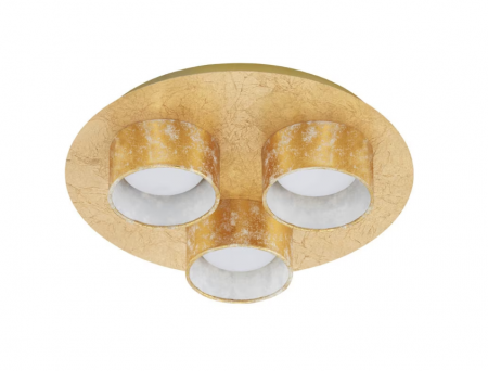 Lustra LED integrat Briloner Leuchen, 15W, 1200 lumeni, lumina calda (3000K), 32x7.6cm, Auriu [1]