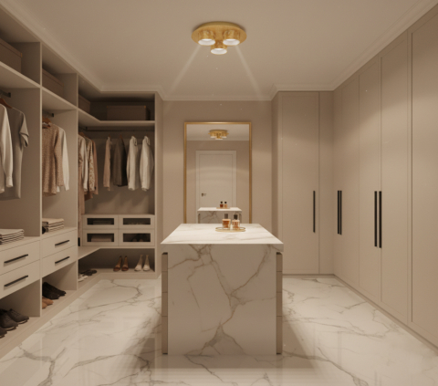 Iluminat dormitor - Lustra LED integrat Briloner Leuchen, 15W, 1200 lumeni, lumina calda (3000K), 32x7.6cm, Auriu