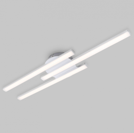 Lustra LED integrat Briloner Leuchen 32W, 2600 lumeni, lumina Calda 3000K, Dimmabil in trepte cu functie de memorie, RA>80, Culoare Crom Aluminu [2]