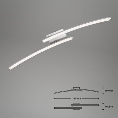 Plafoniera led 2 surse 18w lumina calda [3]