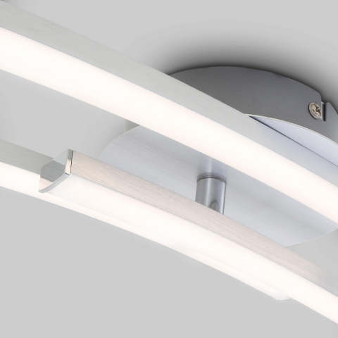 Plafoniera LED integrat Briloner 3 Surse de iluminat si un Brat Pivotant 18 W Lumina Calda Argintiu [5]
