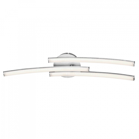 Plafoniera LED integrat Briloner 3 Surse de iluminat si un Brat Pivotant 18 W Lumina Calda Argintiu [2]