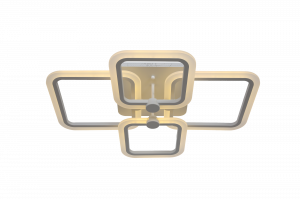 Iluminat dormitor - Lustra led square design 4 surse slc