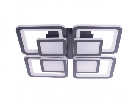 Iluminat living - Lustra LED Square Design, SLC, Patrata 50 black cu Telecomanda -