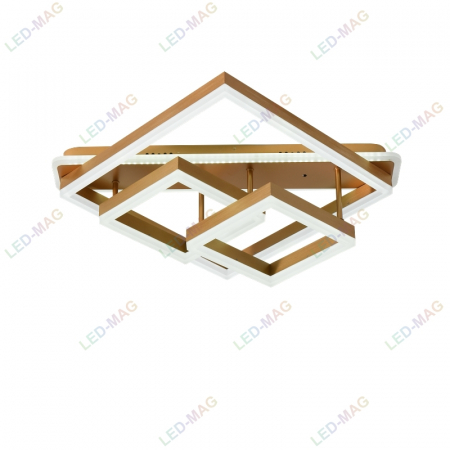 Lustra LED Numva Square Gold cu Telecomanda [1]