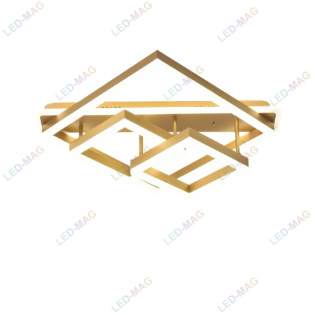 Lustra LED Numva Square Gold cu Telecomanda [2]