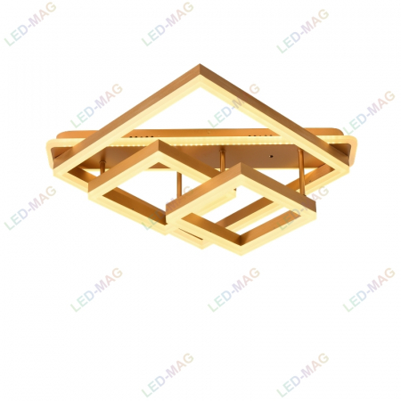 Lustra LED Numva Square Gold cu Telecomanda [3]