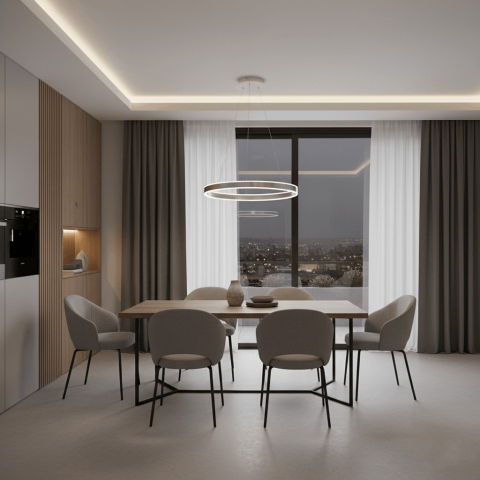 Lustra Suspendata Lena lumina calda