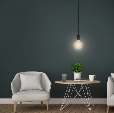 Pendul Briloner Leuchen, 1 soclu E27, inaltime reglabila, max.60W, 80x110 cm, Negru [0]