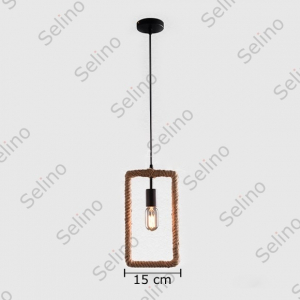 Pendul Vintage Hazel Dreptunghi cu Bec [5]