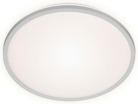 Iluminat birou - Plafoniera LED Briloner Runa, 15W, 1500 lm, lumina neutra (4000K), IP20, 28cm, Gri