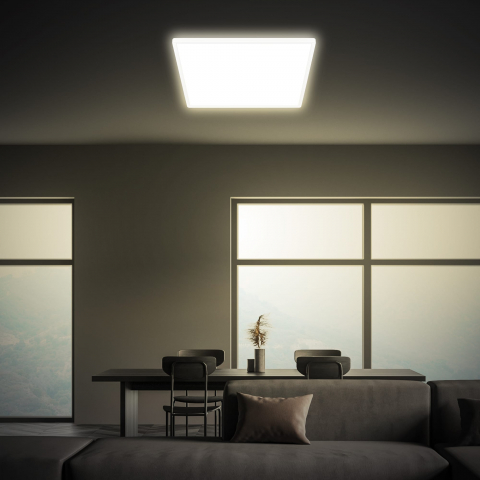 Plafoniera patrata led fara rama cu telecomanda [1]