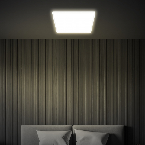 Plafoniera patrata led fara rama cu telecomanda [2]