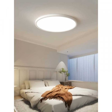 Plafonieră LED Rotundă Ultra Slim 60W (Ø50cm) - Lumină Rece 6500K, Alba, IP44 [1]