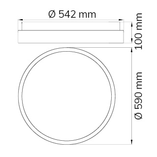 Plafoniera led alba Shay 2 3600 lumeni [7]