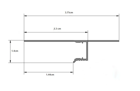 Profil banda led shadow gap negru 2m [3]