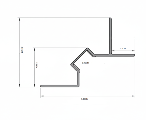 Profil aluminiu negru SHADOW GAP 2m [2]