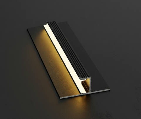 Iluminat living - Profil banda led shadow gap negru 2m