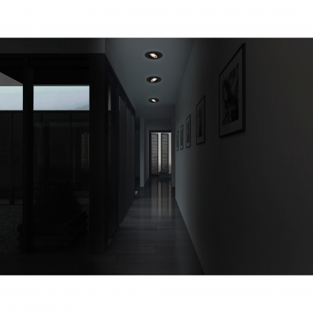 Spot LED Negru orientabil lumina calda [5]