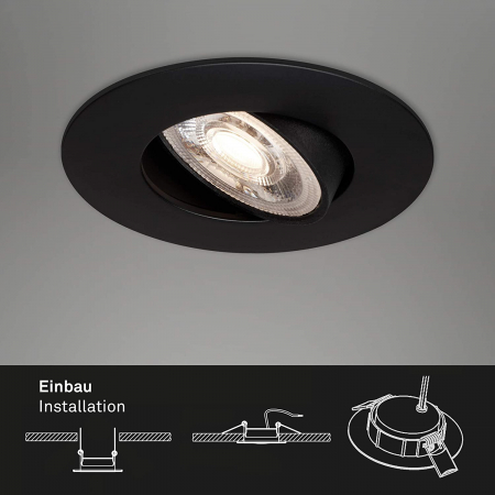 Spot LED Negru orientabil lumina calda [2]