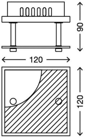 Spot led 3W 12cm lumina calda [5]
