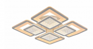 Iluminat bucatarie - Lustra LED Square Bubble, SLC, Patrata 8 cu Telecomanda
