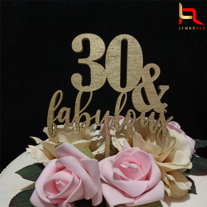 Topper tort FABULOUS + VARSTA [2]
