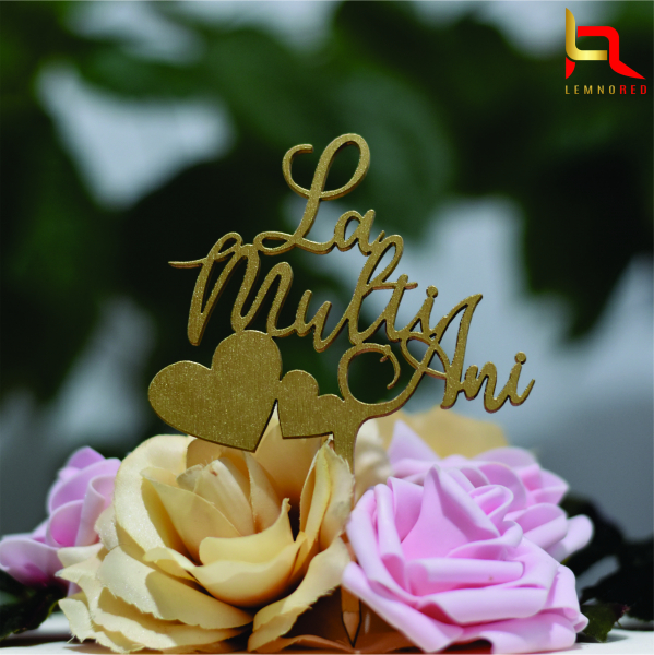 Decoratiune "La Multi Ani" pentru tort (LM5) [2]