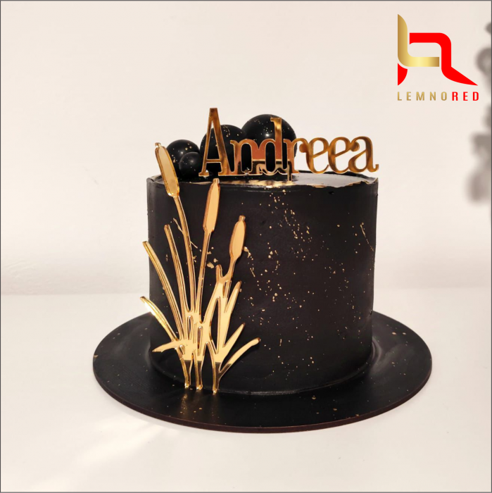 Set 2 toppere tort - stuf si nume personalizat [2]