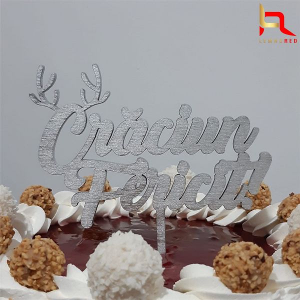 Cake topper Crăciun Fericit M2 [4]